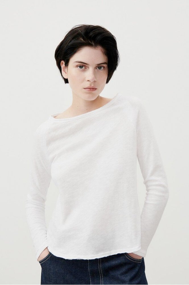 American Vintage Sonoma Long Sleeve Top in White