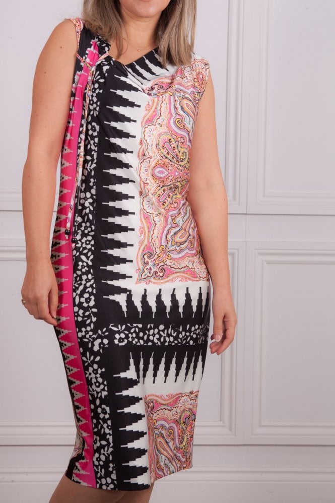 Ana Alcazar Sleeveless Jersey Print Dress