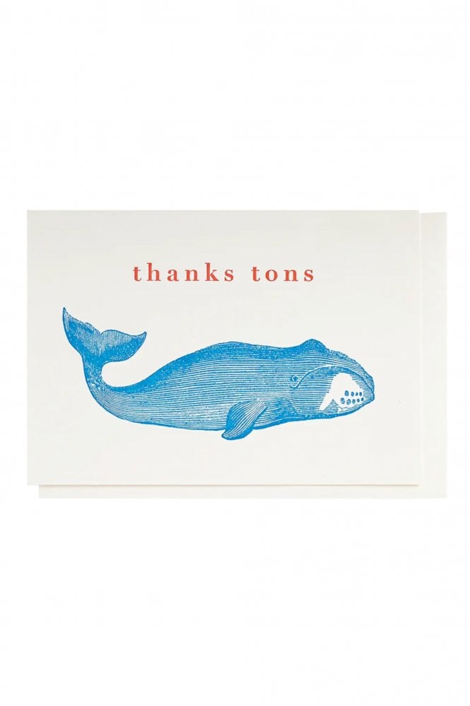 Archivist Thank You Whale Card