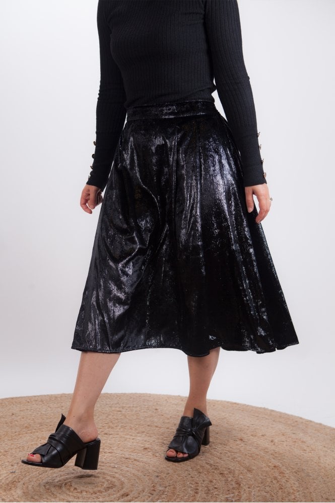 Bellerose Pacifico Black Lurex Skirt