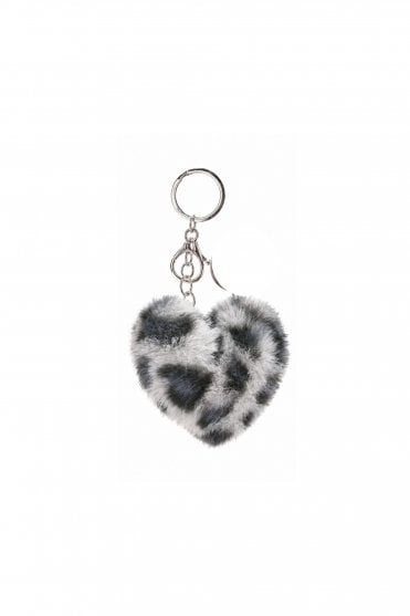 Big Cat Heart in Grey Leopard