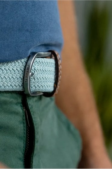 Braid belt in Arctic Blue