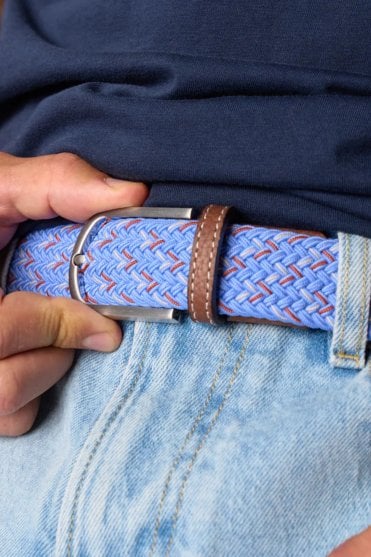 Braid Belt in Lisbonne Blue