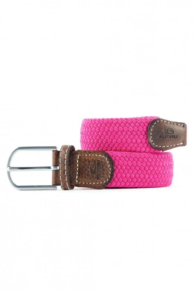 BillyBelt Elastic Woven Belt Fuschia Pink