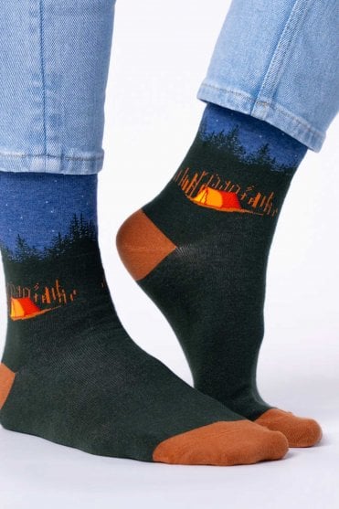 Patterned Socks Camper