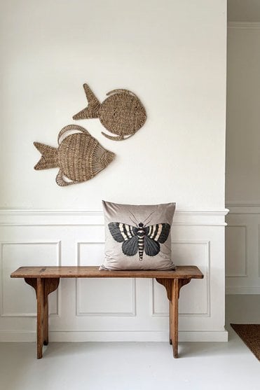 Black Butterfly Cushion Cover
