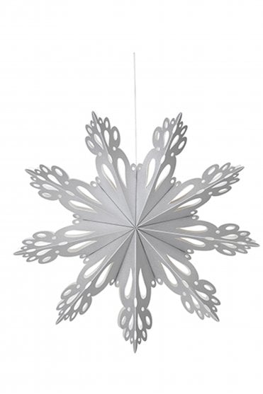 Deco Paper Snowflake in Silver
