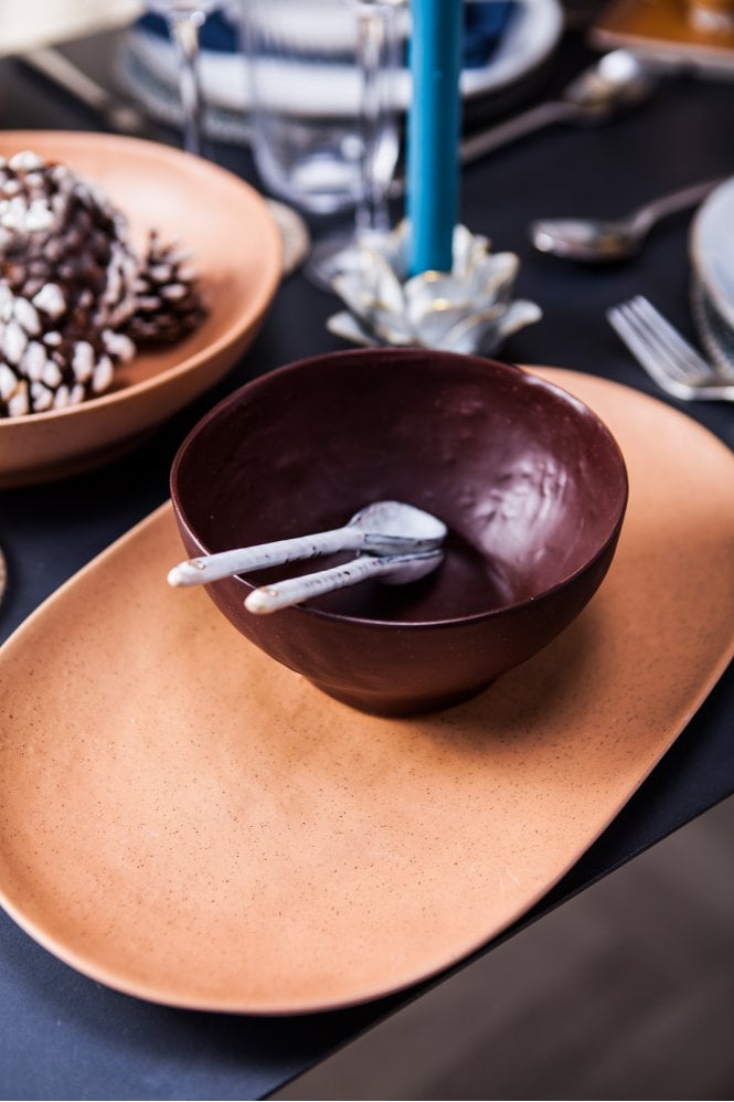 Broste Copenhagen Shape Bowl in Puce Brown