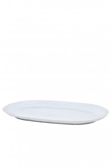 Shape Oval Platter in Soft Grey