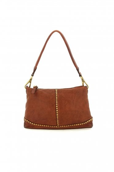Pamela Pochette with Studs in Cognac