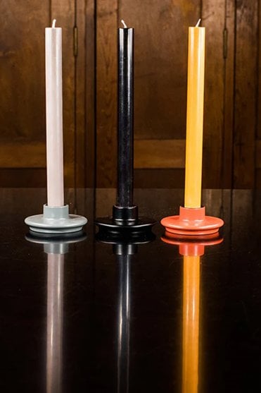 Candle in Jet Black