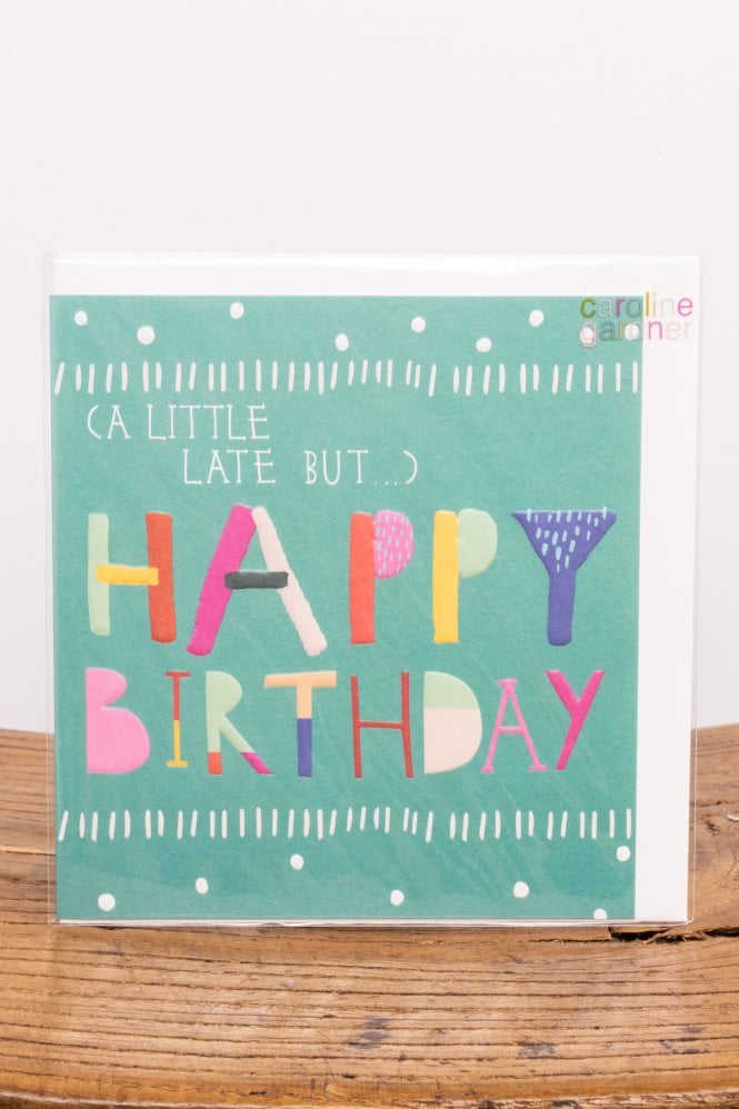 Caroline Gardner A little bit late