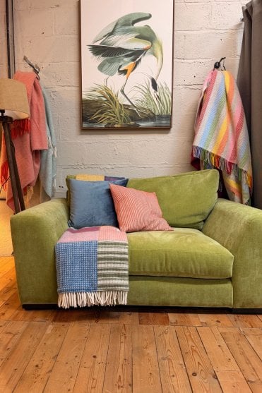 Chilson Love Seat in Apple