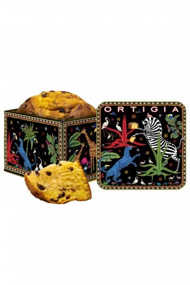Chocolate Panettone in Jungle Tin