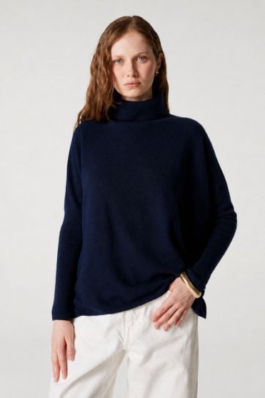 Clara Oversize Sweater in Navy