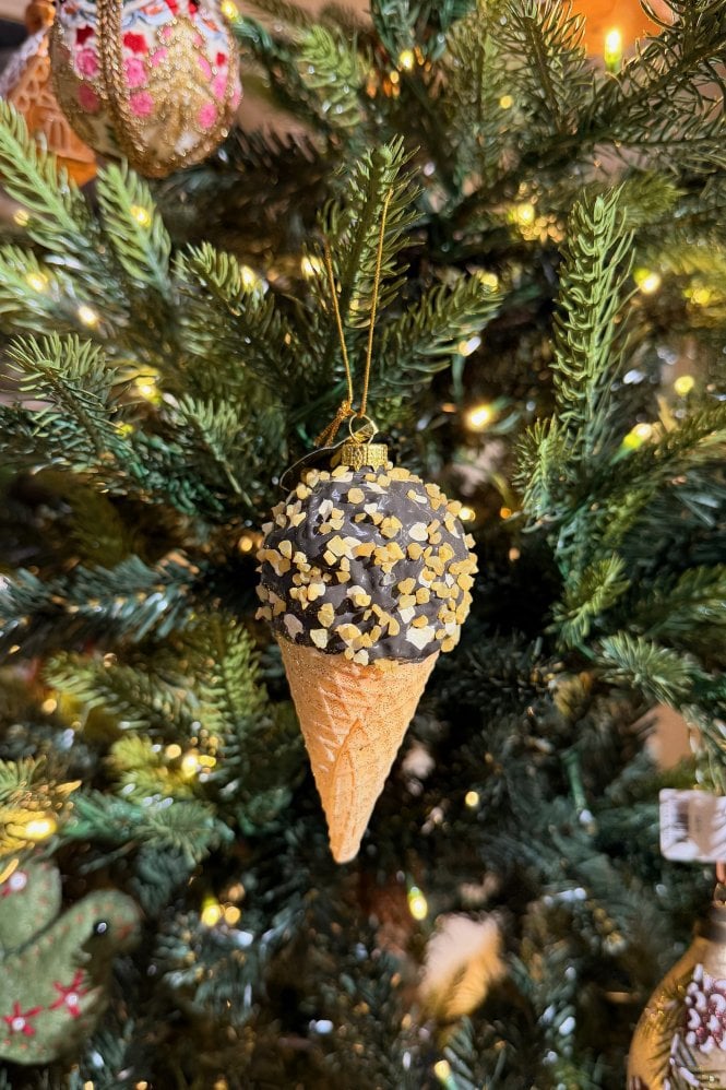 CODY FOSTER & CO Drumstick Ice Cream Hanging Decoration