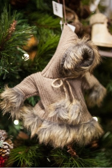 Corded Faux Fur Coat