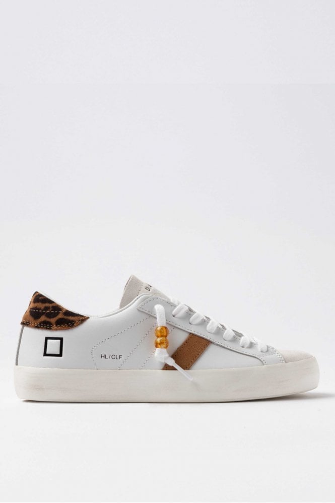 D.A.T.E Hill Low Calf in White Leopard