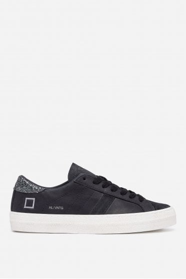 Hill Low Vintage Calf Black Trainer