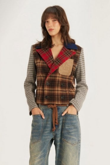 Daphne Velvet Double Breasted Jacket