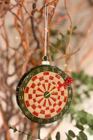 Dartboard Green Hanging Decoration