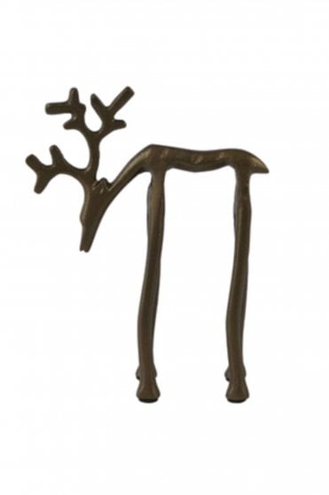 Deer Ornament in Brown Bronze Large