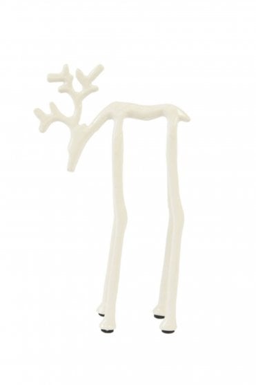 Deer Ornament in Cream Large