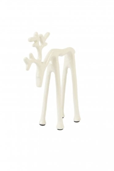Deer Ornament in Cream Small