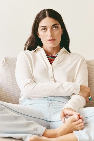 Deltina Shirt in Milk