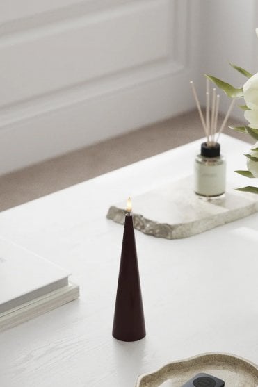 Cone Candle Bourgogne 20cm