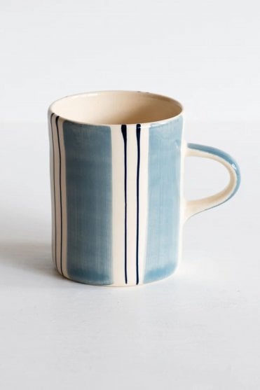 Demi Mug Twin Stripe in Dove Grey