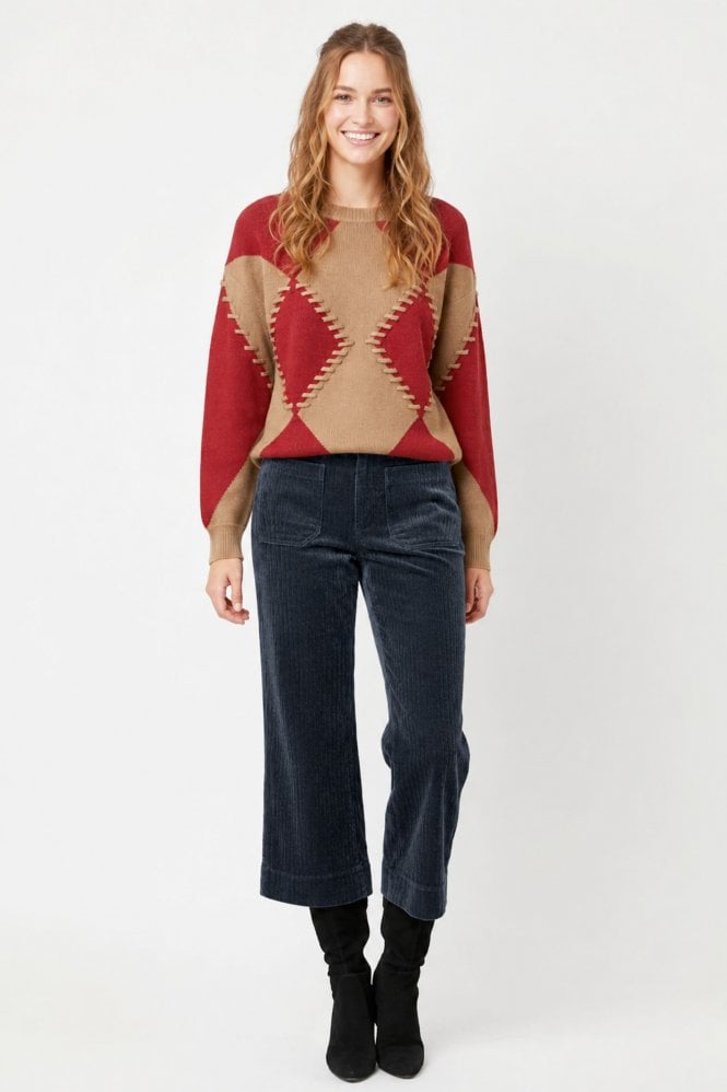 Derhy Coflamand Trouser in Navy Blue