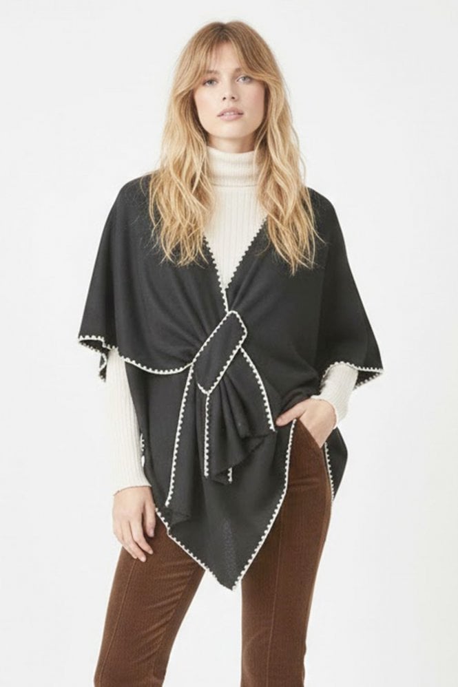 Derhy Henriette Poncho in Black