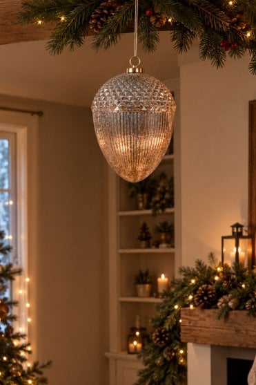 Distressed Hanging Acorn