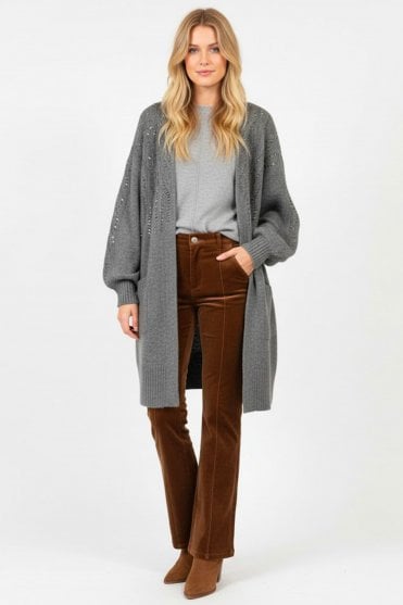 Ebene Cardigan in Grey