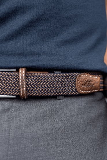 Elastic Woven Belt Havana