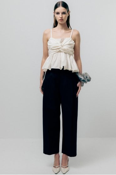 The Front Blouse in White