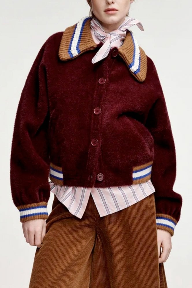 Essentiel Antwerp Kamore Knit Jacket with Collar