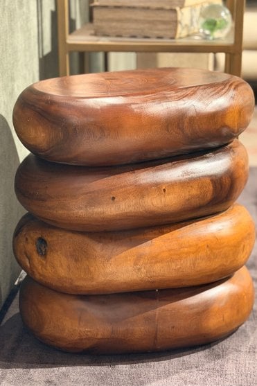 Facundo Side Table in Natural Wood