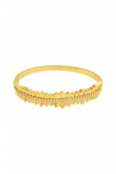 Feather Cuff with CZ