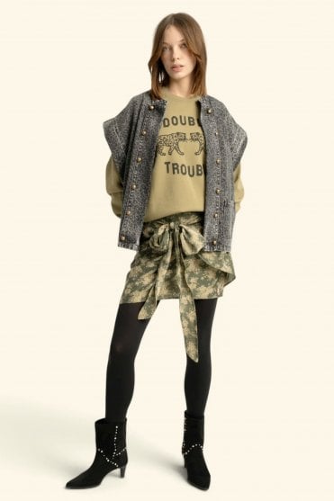 Fitted Sweatshirt Double Trouble