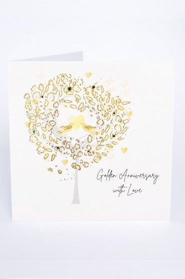 Golden Anniversary Tree Card