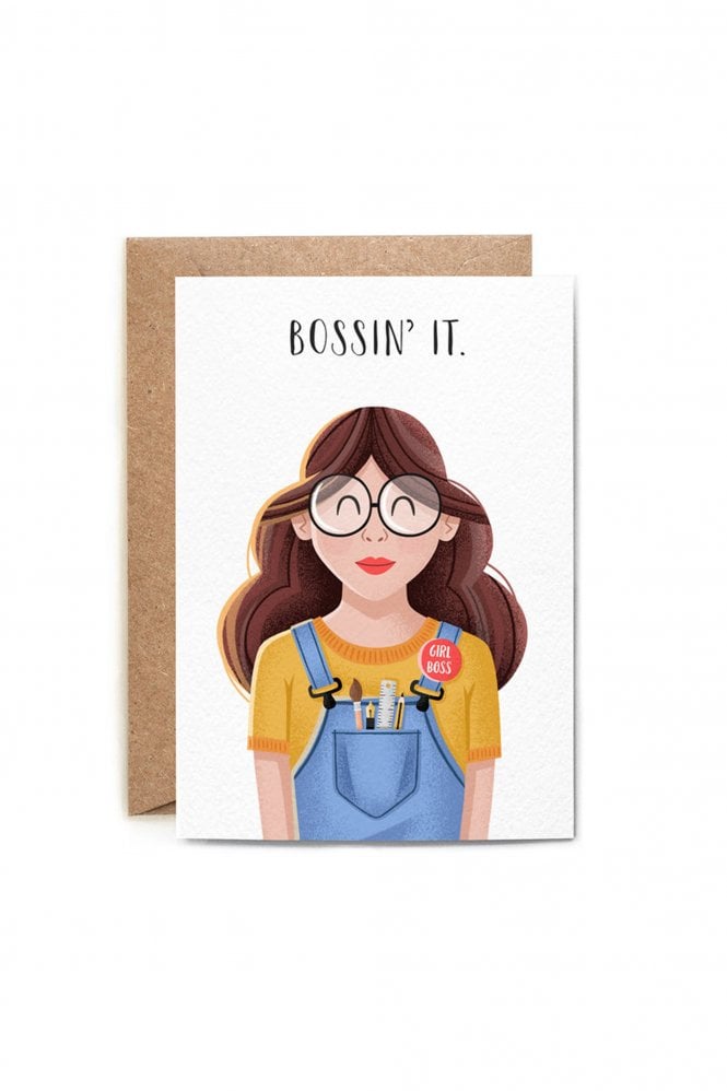 Folio Bossin’ it Greetings Card