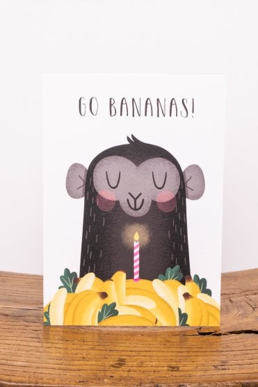 Go Bananas Birthday Card