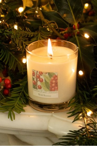 RHS Heritage Wild Berries Glass Candle