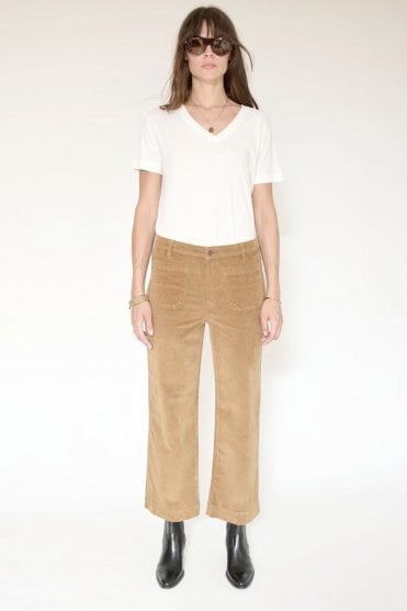 Frida Velvet Pants in Cacao
