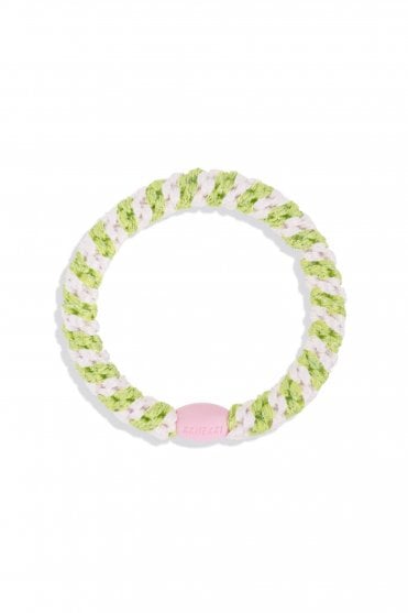 Hairband in Ballet Pink Lime Glitter Stripe