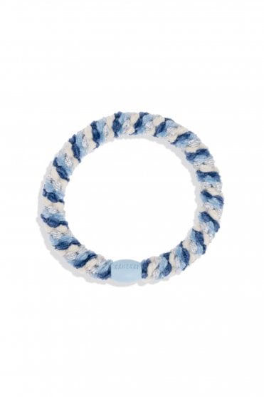 Hairband in Blue Silver Glitter