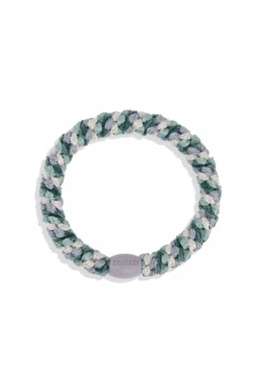 Hairband in Green Silver Glitter