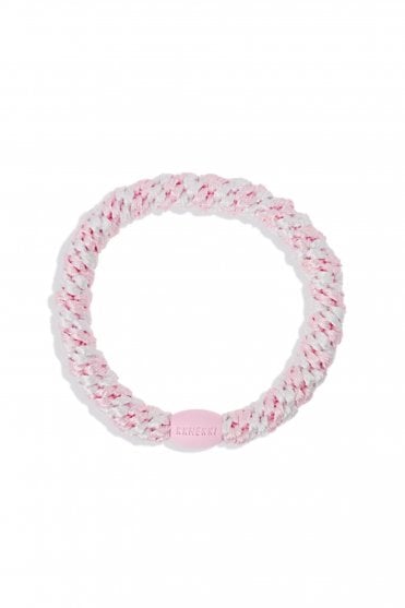 Hairband in Light Pink White Stripe